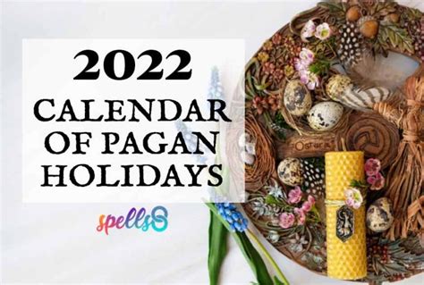 Pegan holiday calendar 2022